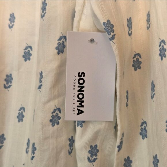 NWT Women's Sonoma Goods for Life Femme Button Through Shirt, Size: XL, Natural - Picture 5 of 6